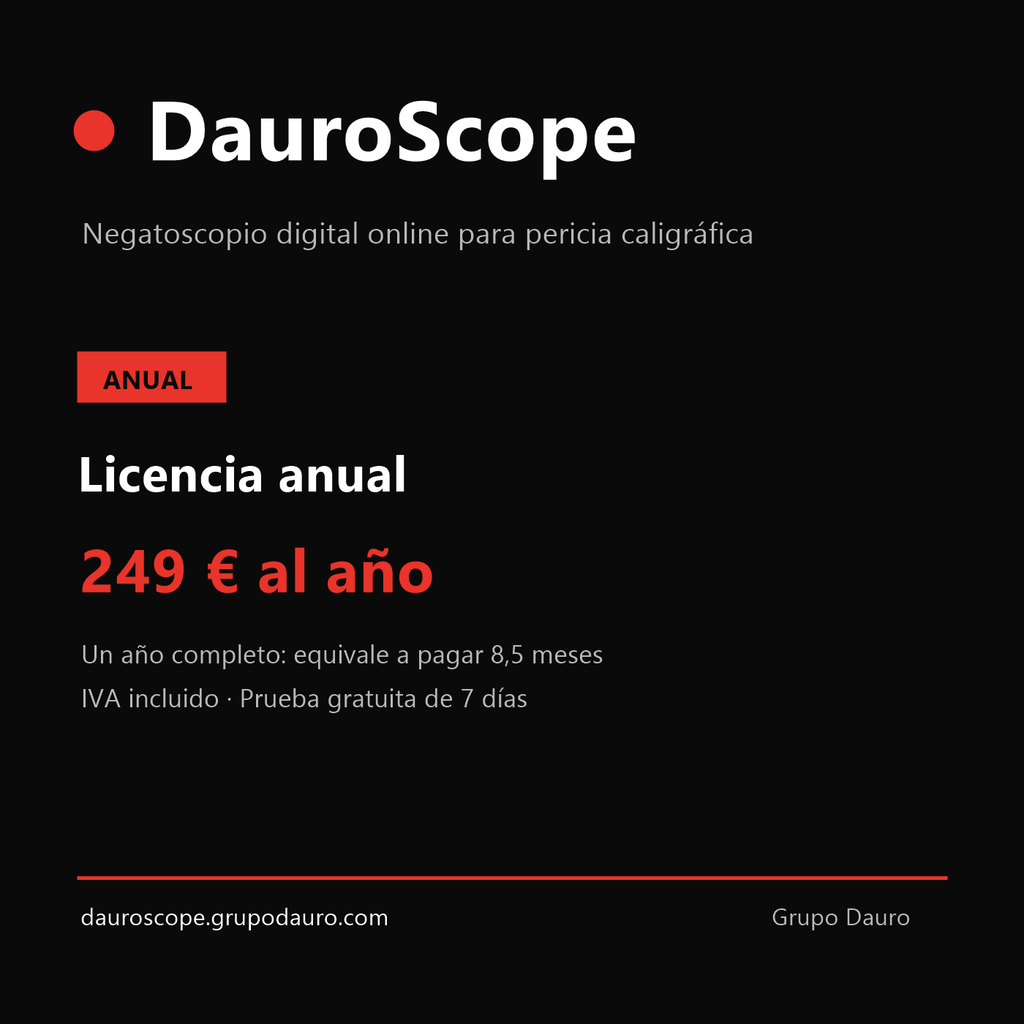 DauroScope — Licencia anual